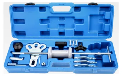 Produktbild von 16-teiliges Radnabenabzieher-Set, universelles Abzieherset mit Gleithammer, Radlagerabzieher für Auto-Radnaben, Achsen, Öldichtungen, Buchsen
