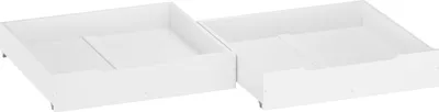 Produktbild von Bettkasten zweiteilig aus Buche als Staukasten für unsere Betten - Buche weiß - 90.10-BS32-W