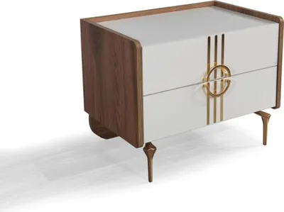 Produktbild von Schlafzimmer Nachttisch Modern Design Möbel Holz Luxus Beistell Nachttische