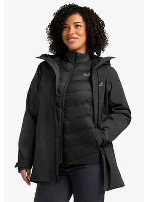 Produktbild von Jack Wolfskin Damen Outdoorjacke Icecape 3IN1 Down Jacket RDS Schwarz XS