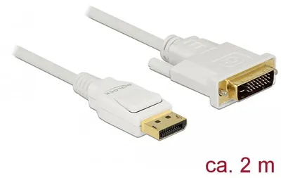 Produktbild von DeLOCK 83814, 2 m, DisplayPort, DVI, Männlich, Männlich, Gerade