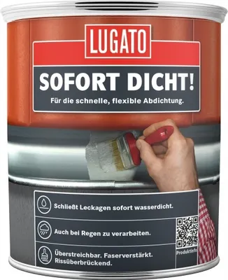 Produktbild von Lugato Sofort Dicht! Dichtmittel 750 ml, faserverstärkt, rissüberbrückend, sofort regenfest