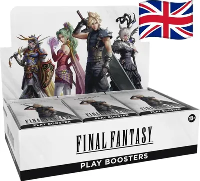 Produktbild von FINAL FANTASY Play Booster Display (EN) – T 30 Booster‑Packs | Universes Beyond | TCG + Heartforcards® Versandschutz