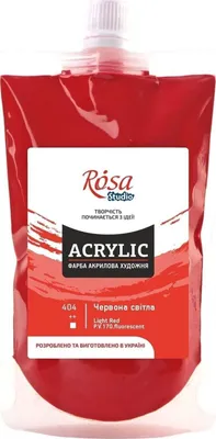 Zdjęcie produktu dla Rosa Studio Farba akrylowa Red Light (404) 200 ml 1 szt.