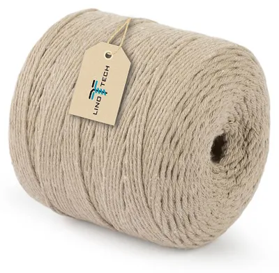 Produktbild von Linotech Makrame Schnur, 2mm, Beige, 300m