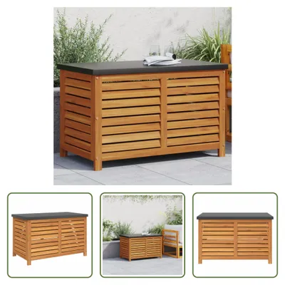 Produktbild von The Living Store Gartenbox 90x48x55 cm Massivholz Akazie