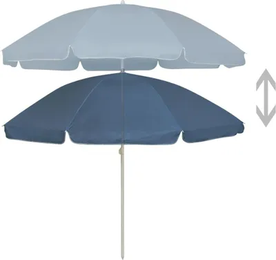 Produktbild von vidaXL Strandschirm Blau 240 cm