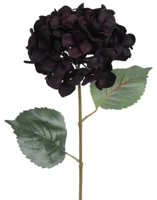 Zdjęcie produktu dla Countryfield sztuczny kwiat Hortensja dekoracja czarno-fioletowa 68cm