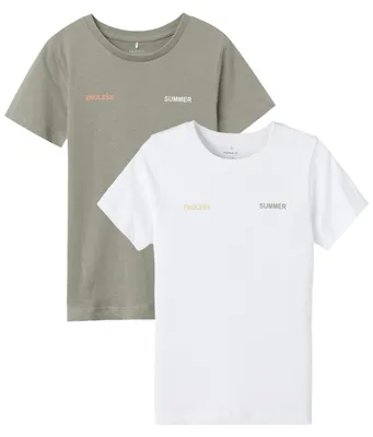 Produktbild von NAME IT Print T-Shirt 2-er Set NKMHELARS Größe: 122-134