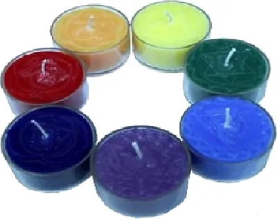 Produktbild von Chakra Relief - Duftteelichte - 7 Teelichte mit Duft von ätherischen Ölen