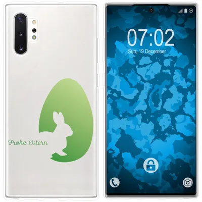 Produktbild von PhoneNatic Case kompatibel mit Samsung Galaxy Note 10+ Silikon-Hülle Ostern M2
