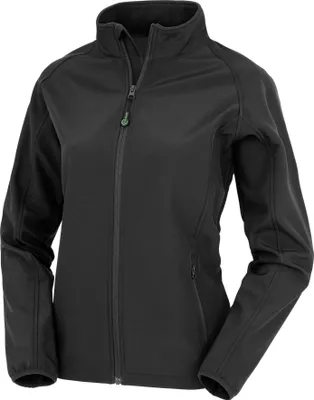 Obrázok produktu pre Result Genuine Recycled - Softshellová bunda 2-vrstvová s potlačou pre ženy FK2184 (S) (Black)