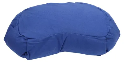 Image de Elzusha - Coussin de méditation en forme de demi-lune - Coussin de yoga - Garnissage en sarrasin - Housse en coton - 41 x 24 x 12 cm - Confort optimal - Coussin de yoga