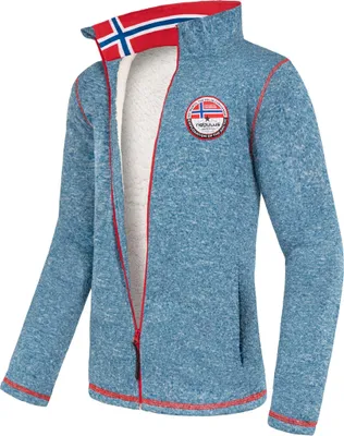 Zdjęcie produktu dla Kurtka polarowa Nebulus z pluszowym futerkiem FALLOU men, ciepła kurtka polarowa, z długim zamkiem błyskawicznym, P5498 - men, niebieski cętkowany, S
