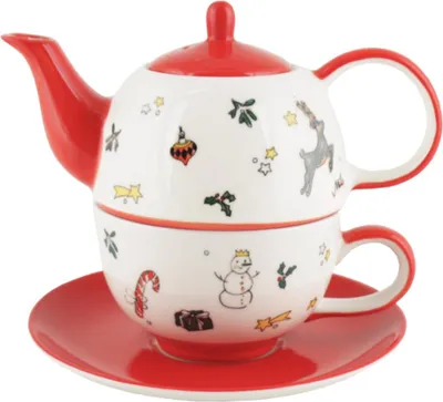 Produktbild von Mila Keramik Tee-Set Tea for One Frohes Fest