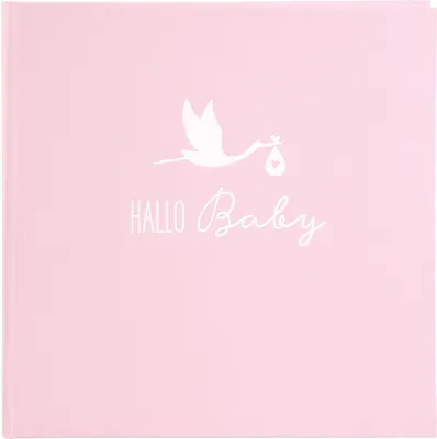 Produktbild von Goldbuch Storch, Pink, 30 Blätter, Hardcover-Bindung, Polyurethan, Weiß, 1 Stück(e)