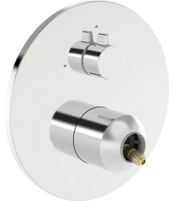 Immagine prodotto di Set prefabbricato Hansa per due rubinetti HANSA 8260, rosetta rotonda, cromata, 1 pz.
