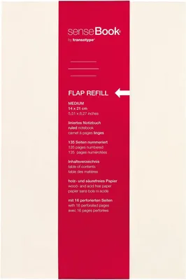 Produktbild von transotype Refill für "senseBook FLAP" Medium liniert