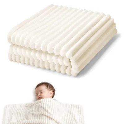 Babydecke 70x100 cm, weiche leichte Kuscheldecke für Babys und Kinder, Kinderdecke für Zuhause und u