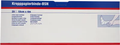 Immagine prodotto di Benda in carta crespa BSN, 4 m x 10 cm | Confezione (20 bende)