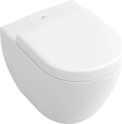 Produktbild von Villeroy & Boch Subway Wand-Flachspülklosett 370 x 560mm - Weiß Alpin ceramicplus - 660310R1