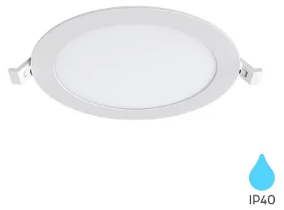 Obrázok produktu pre Braytron 15 W LED panelový vstavaný reflektor, stropný bodový svietidlo, ultraplochá vstavaná svietidlo, vstavaný bodový reflektor, 230 V, IP40, 6500 K, studená biela