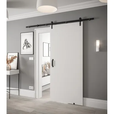 Obrázok produktu pre Posuvné dvere s kovaním LEONTINA 1 - 90 cm, biele