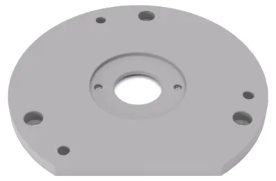 Immagine prodotto di PRIWAS piastra adattatrice compatibile con Einhell TE-RO 1255 E | piastra di scorrimento per bussole di copiatura compatibile con fresatrici verticali Einhell