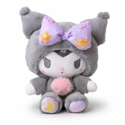Produktbild von wiztex San-Rio Kuscheltier - 23 cm Grau Niedliches Anime Plüschtier Geschenk für Kinder und Fans