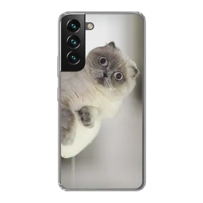 Produktbild von MuchoWow® Handyhülle Schutzhülle Hülle für Samsung Galaxy S22 Katze - Tier - Wohnzimmer Silikon Softcase Handy Hülle - Mobiltelefonhülle