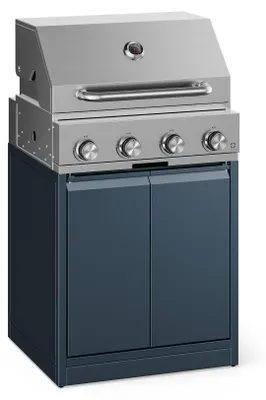 Produktbild von Klarstein WaldChef Gasgrill 50 mbar – 4 Brenner BBQ Grill 12800 W, Edelstahl, Gusseisen-Grillrost, Thermometer, Piezozündung