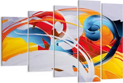 Produktbild von Bild auf Leinwand - Leinwandbild - Abstraktion modern - 150x100cm - Wand Bild - Wanddeko - Leinwanddruck - Bilder - Kunstdruck - Wanddekoration - Leinwand bilder - Wandkunst - EG150x100-3529