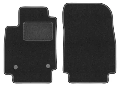 Immagine prodotto di Tappetini anteriori in moquette per Renault Captur 2013-2019 (SUV) – 2 pezzi, grigio grafite, su misura – Wielganizator LUX