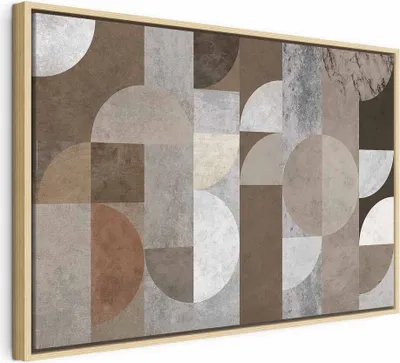 Produktbild von Italienischer Leinwand Leinwandbild - Figures Dance (1 Part) Wide 60x40 cm Abstrakt n-A-1426-b-a