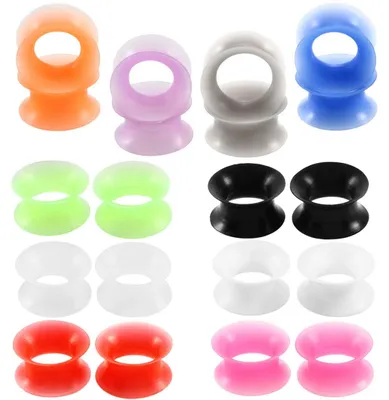 Productafbeelding van Tunnelset siliconen, 20 stuks, van 6 mm tot 16 mm, voor de oren