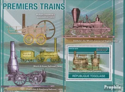 Produktbild von Briefmarken Togo 2010 Mi Block562 (kompl.Ausg.) postfrisch Historische Lokomotiven