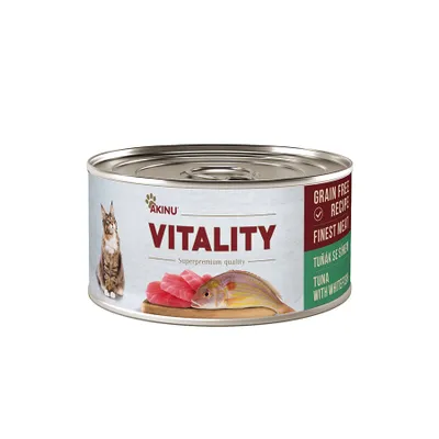 Obrázek produktu pro Akinu VITALITY Tuňák & síh konzerva pro kočky 70 g