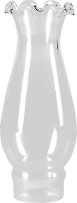 Produktbild von Zylinderglas Ø 47mm Lampenglas klar Ersatzglas Leuchtenglas mit Rüschenrand dekorativ
