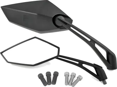 Immagine prodotto di Set di specchietti M8 / M10 nero con marchio E
