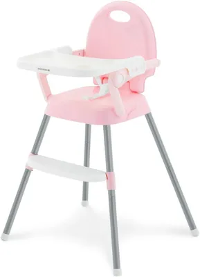 Produktbild von Baby-Hochstuhl – Klappbarer Stuhl – Sicheres Essen – 3-in-1 Design – Für Kinder bis 36 Monate – Rosa