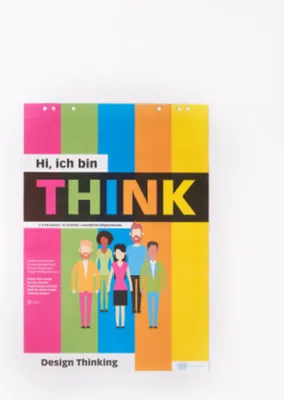 Produktbild von PLAYROOM Flipchart-Papier Think Flip DE 65,0 x 97,0 cm, 14 Blatt (80 g/qm), 5 Blöcke