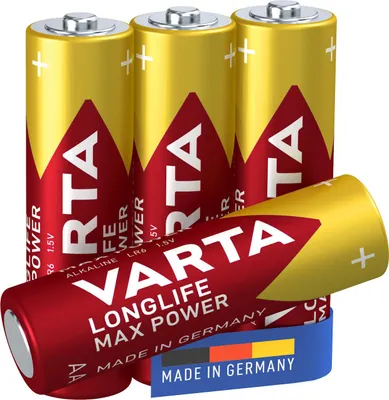 Immagine prodotto di Varta 04706 Batteria Monouso BLISTER 4 PILE AA STILO LONGLIFE MAX POWERS Multicolore
