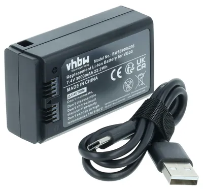 Produktbild von vhbw Akku Ersatz für Godox VB30 für Blitzgerät, Kamera-Blitz (3000 mAh, 7,4 V, Li-Ion)