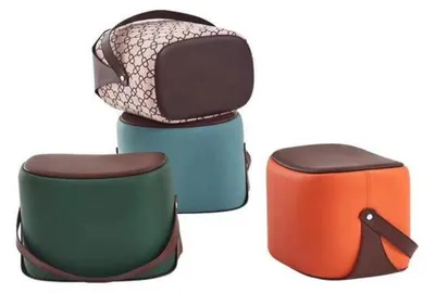 Image de Tabouret rectangulaire Meubles modernes Tabouret de pied de luxe Design Meubles de salon