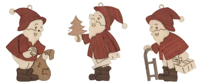 Obrázok produktu pre Ozdoba na stromček Father Christmas (6) Výška 6cm NOVINKA