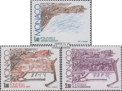 Produktbild von Briefmarken Monaco 1982 Mi 1528-1530 (kompl.Ausg.) postfrisch Fontvieille