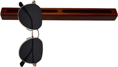 Produktbild von Wandhalter aus Holz für Sonnenbrillen – Brillenständer zur Präsentation für Zuhause, Wohnzimmer, Kleiderschrank, Wohnung, Eingangsbereich und Einzelhandel