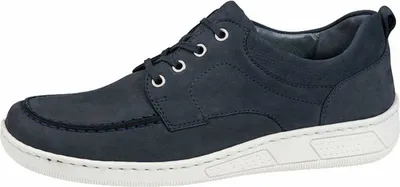 Produktbild von Waldlaeufer Herren Schnürschuhe Sportlich Gummisohle blau