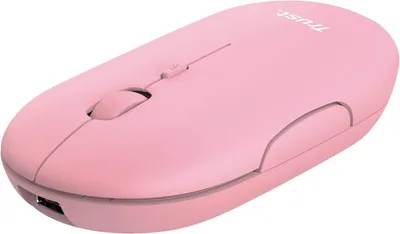 Produktbild von Puck Wiederaufladbare Kabellose Maus, Bluetooth und 2.4 GHz Verbindung via USB-Mikroempfänger, DPI 1600,Ergonomisch für PC/Mac/Computer/Laptop/MacBook