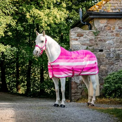 Produktbild von Horseware Abschwitzdecke in Größe 125 - Newmarket Pony Fleece Cooler - Witney Pink